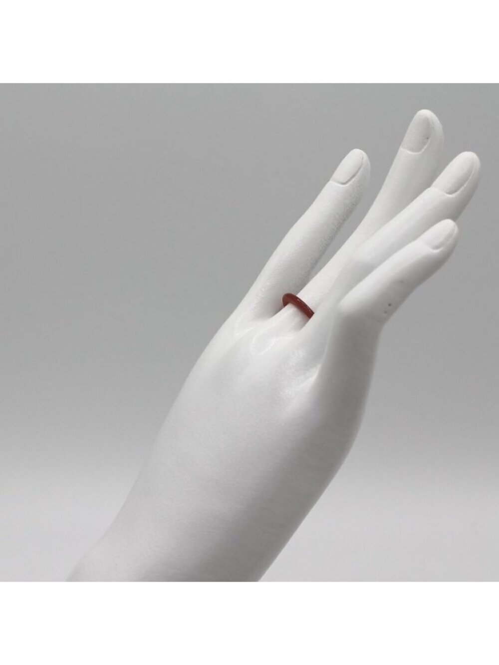 Ring natural dark orange stone 2.5mm - Picture 4 of 7